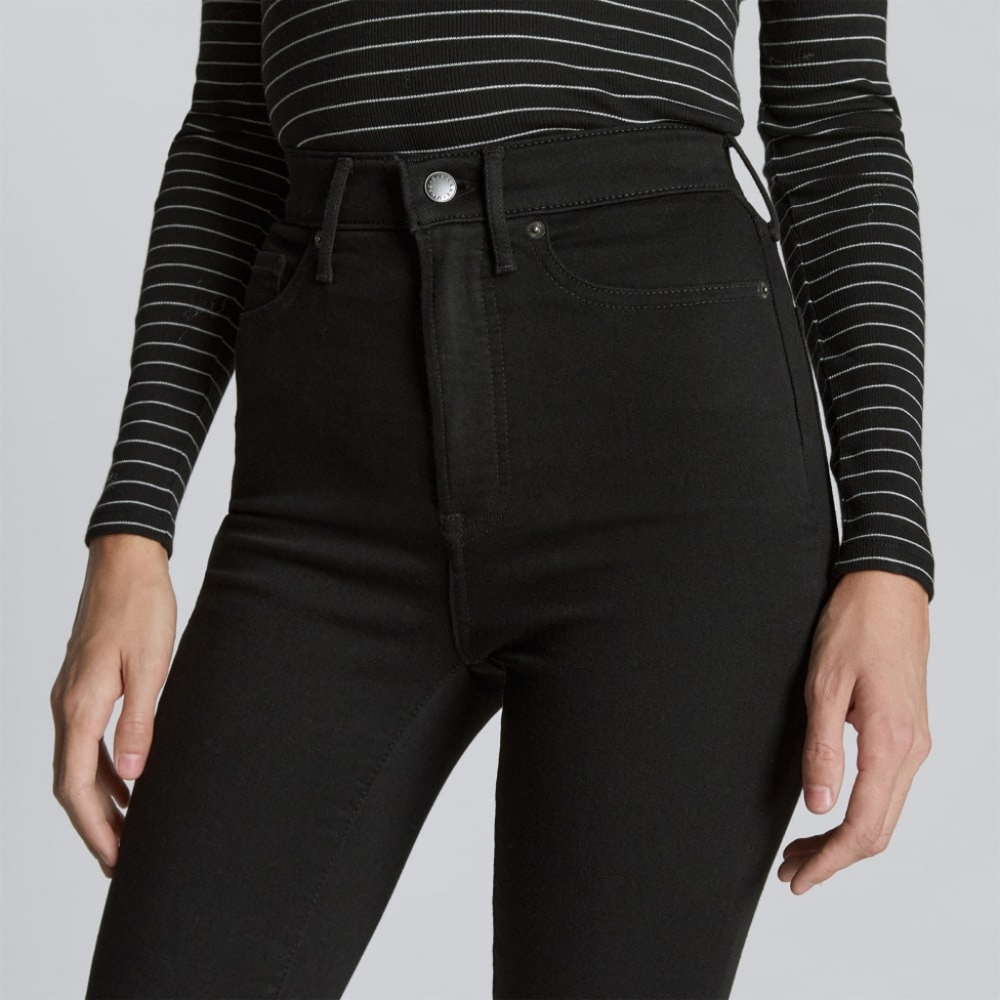 Stunning Everlane Way High Organic Women's Black High-Rise Skinny Jeans